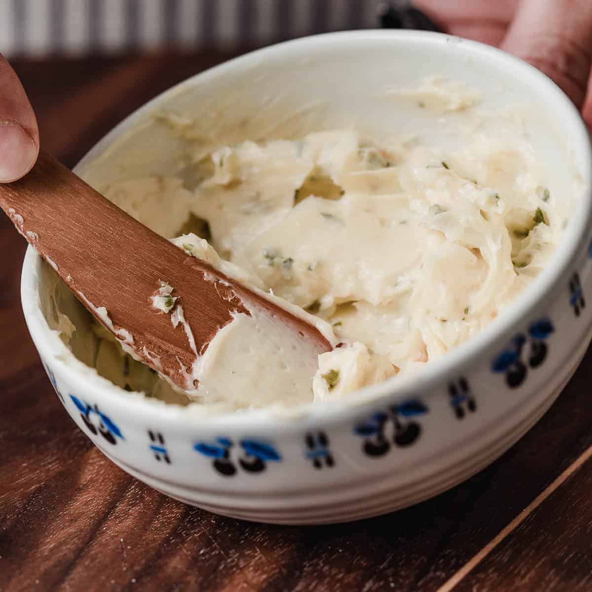 Herb Butter in a bowl.