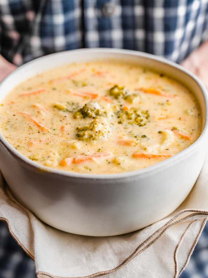 Easy Broccoli Cheese Soup Recipe | Little Spoon Farm