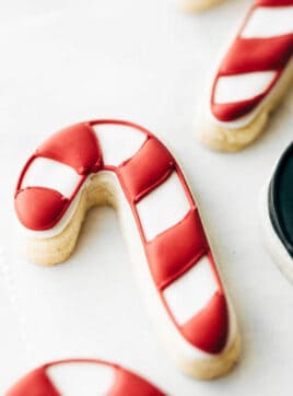 Candy canes sugar cookies.