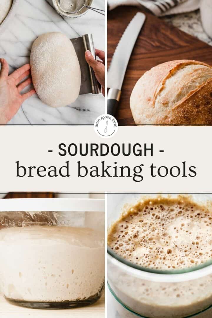 Tools needed to bake sourdough bread.