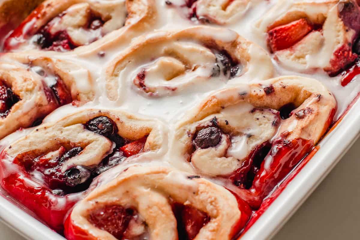 Sourdough Berry Sweet Rolls Little Spoon Farm