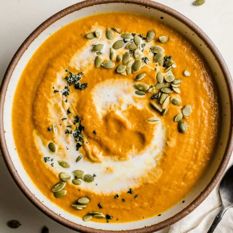 Pumpkin soup recipe.