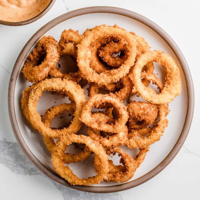 Sourdough onion rings recipe.