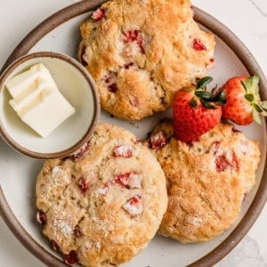 Sourdough strawberry biscuit recipe.