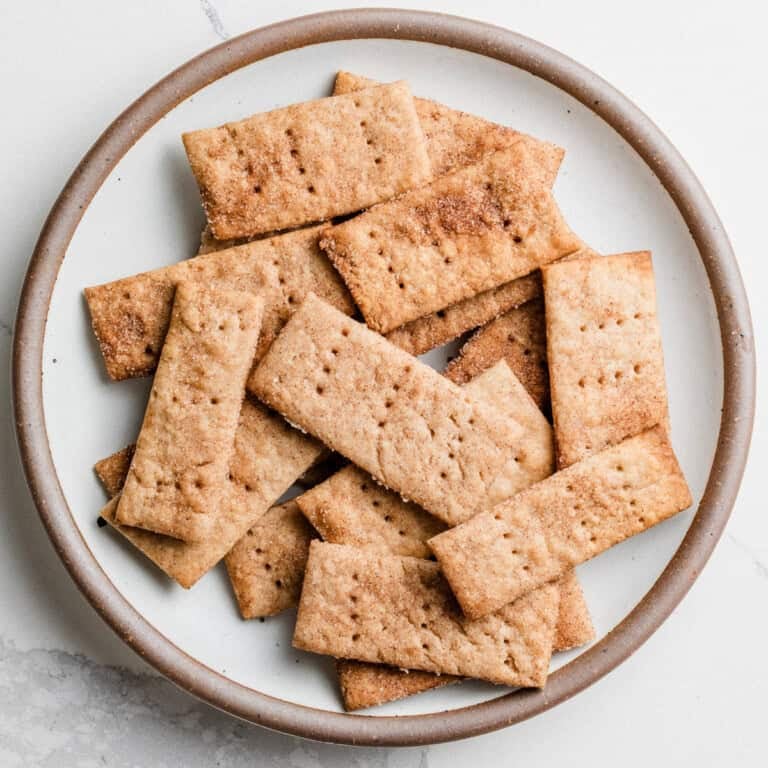 Sourdough cinnamon sugar crackers recipe.